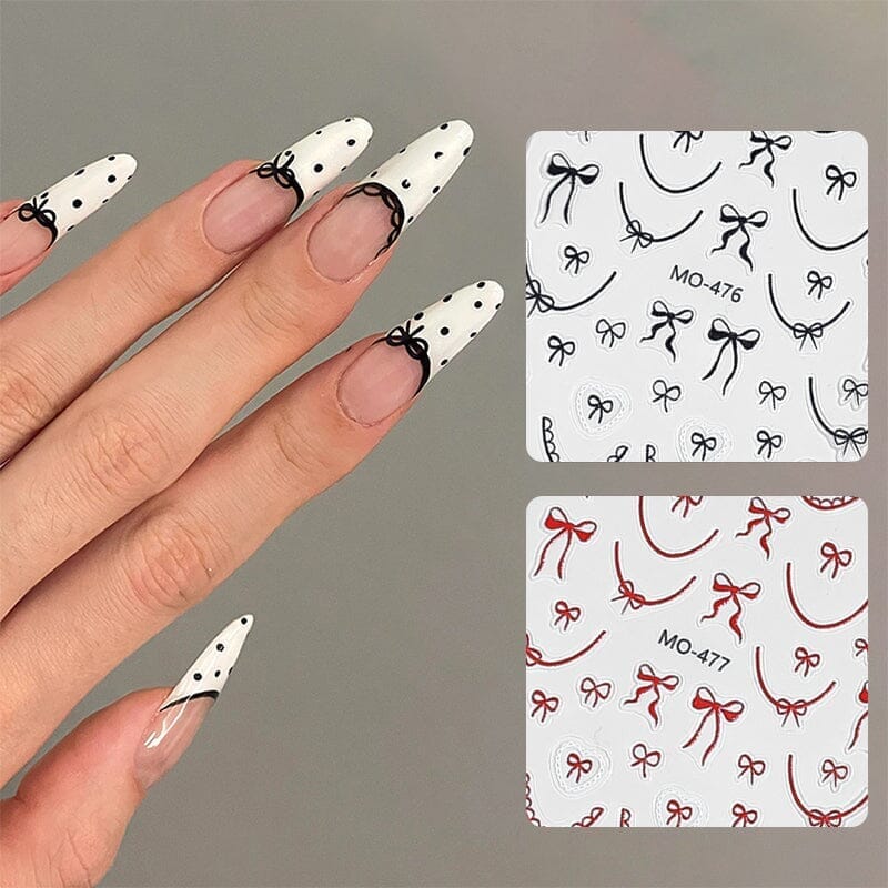 Bowknot 3D Nail Sticker MO-476 - Image 11