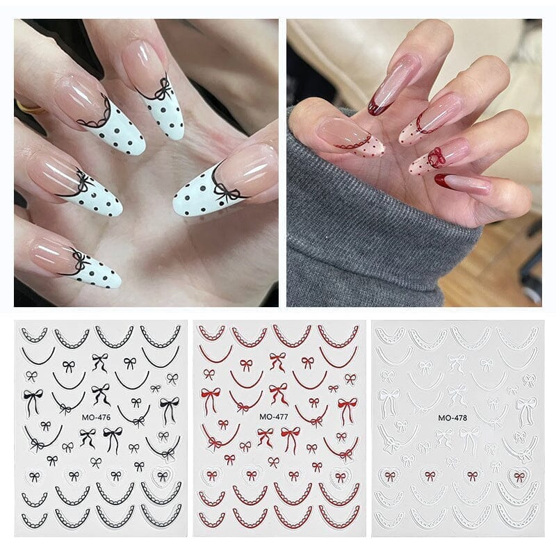 Bowknot 3D Nail Sticker MO-476 - Image 3
