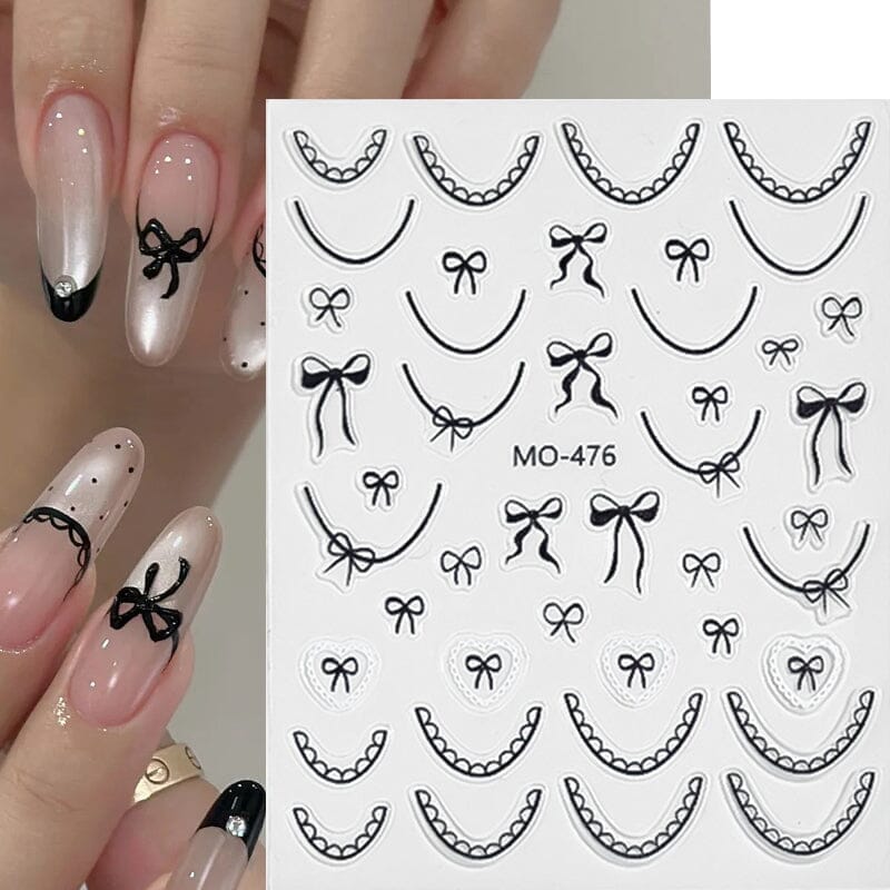 Bowknot 3D Nail Sticker MO-476 - Image 4