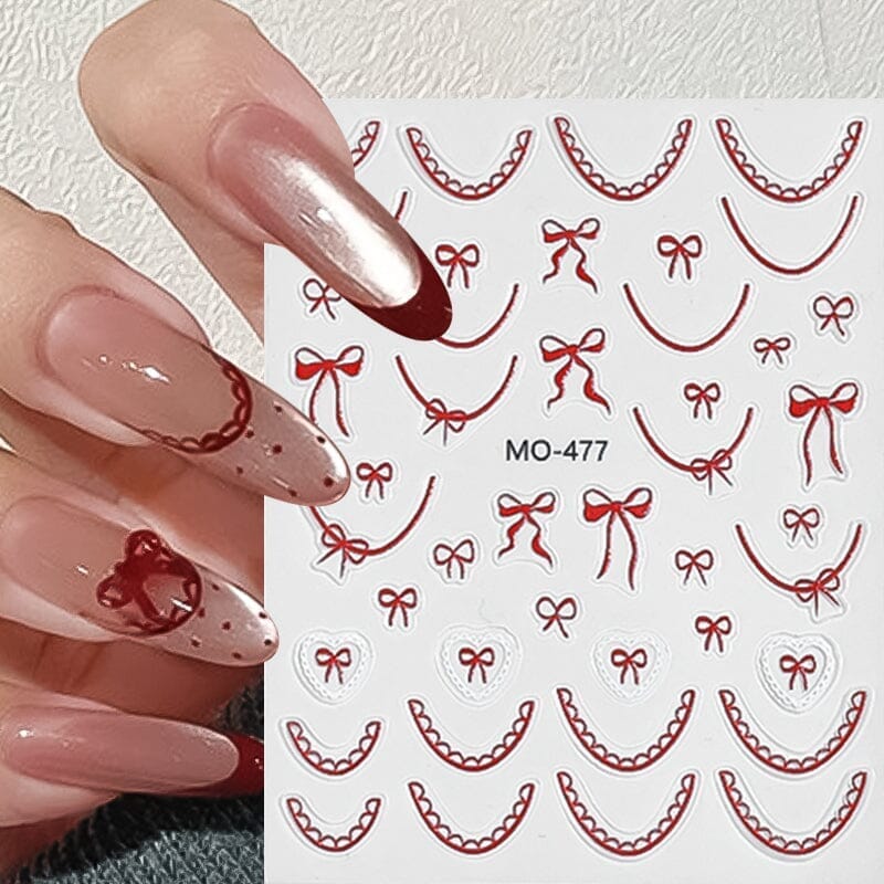 Bowknot 3D Nail Sticker MO-476 - Image 5