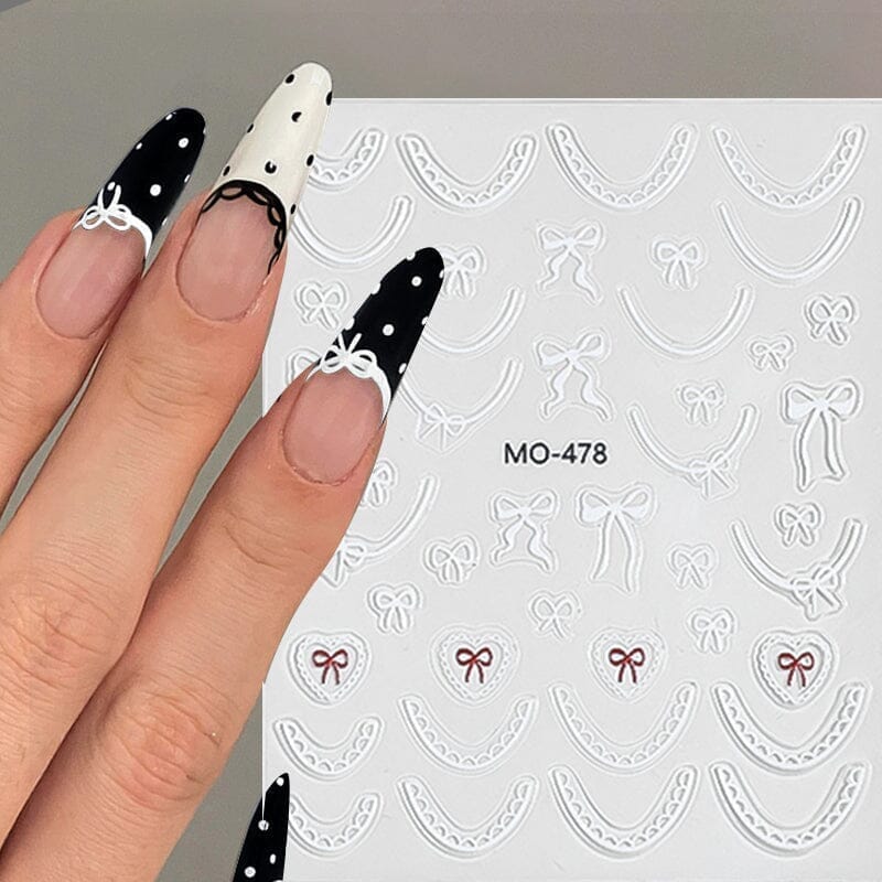 Bowknot 3D Nail Sticker MO-476 - Image 6