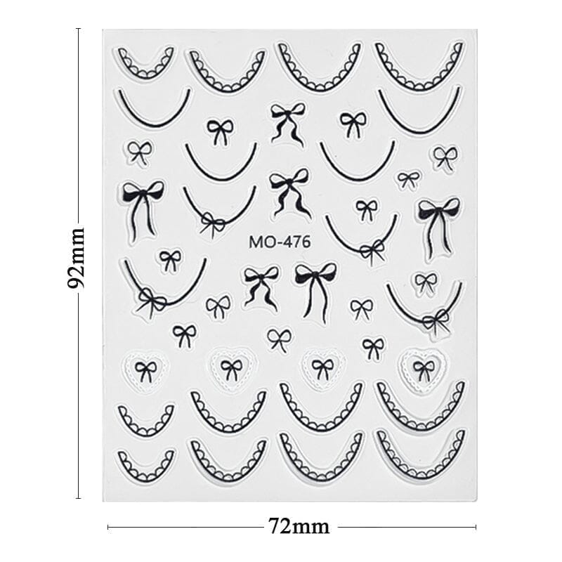 Bowknot 3D Nail Sticker MO-476 - Image 7