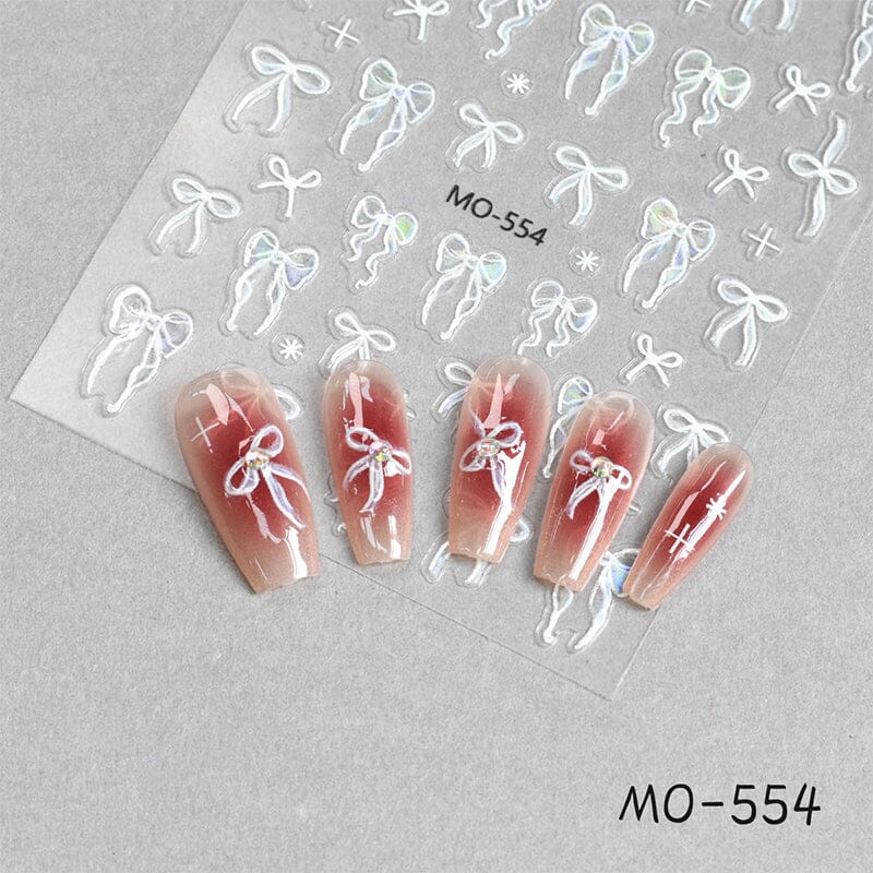 Bowknot 3D Nail Sticker MO-554 - Image 2