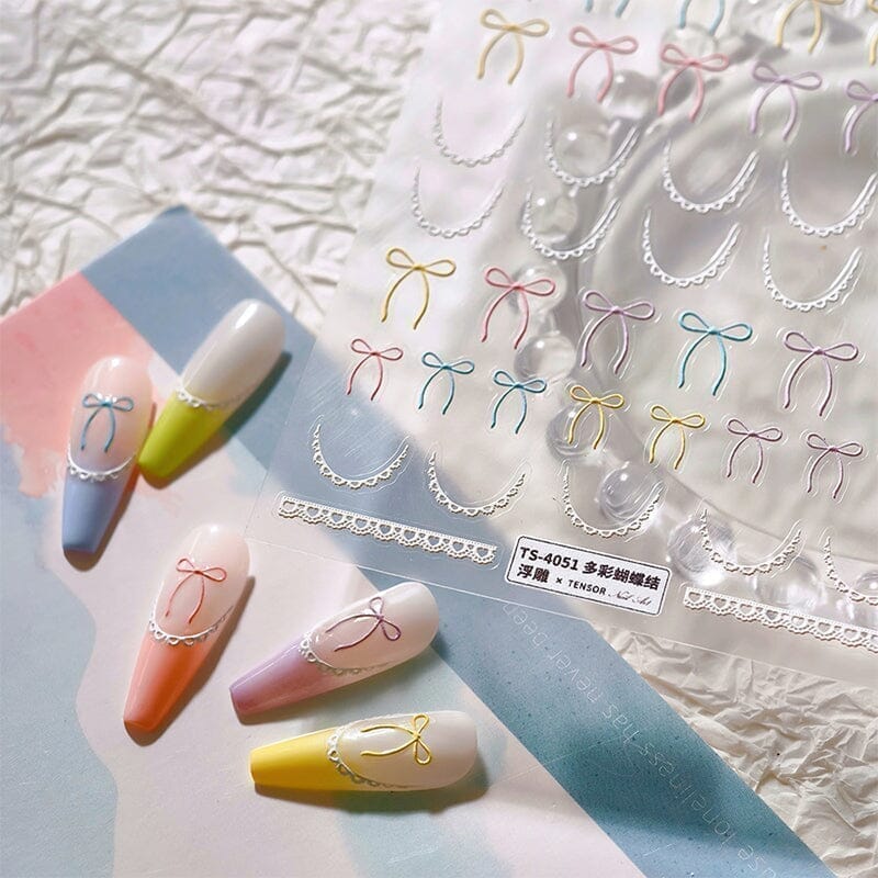 Bowknot 5D Nail Sticker TS-4051 - Image 13