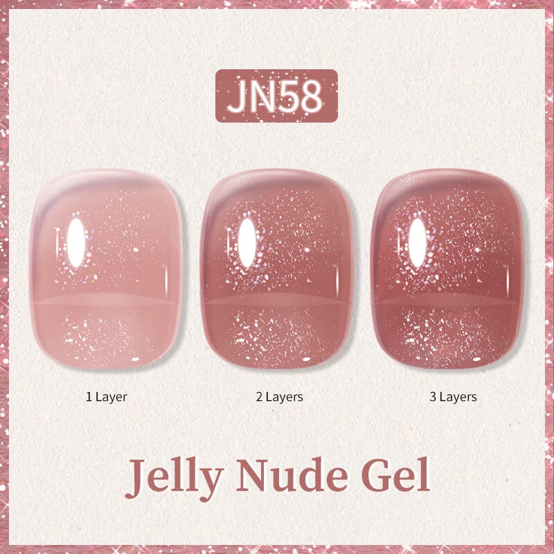 Brown Jelly Gel Polish JN58 10ml - Image 2