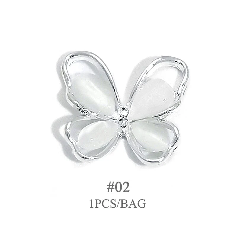 Butterfly Opal Alloy Nail Decoration 02 - Image 3