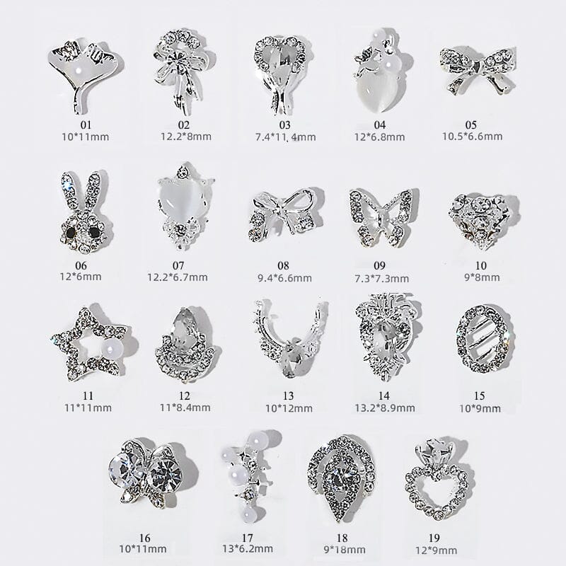 Butterfly Rhinestone Nail Decoration