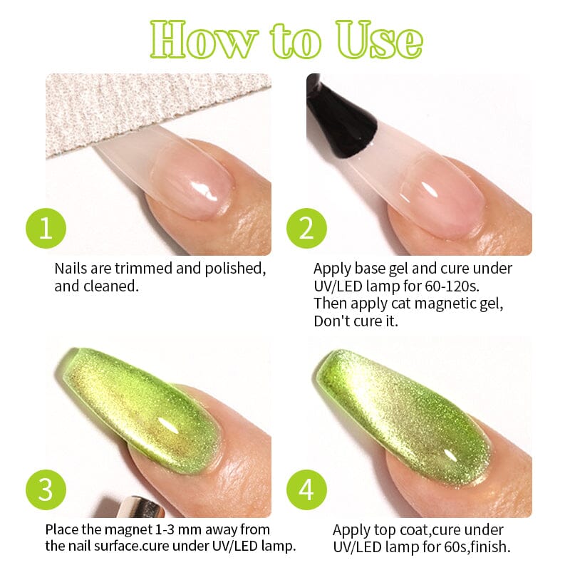 Cat Magnetic Gel MY01 Guava 10ml - Image 8