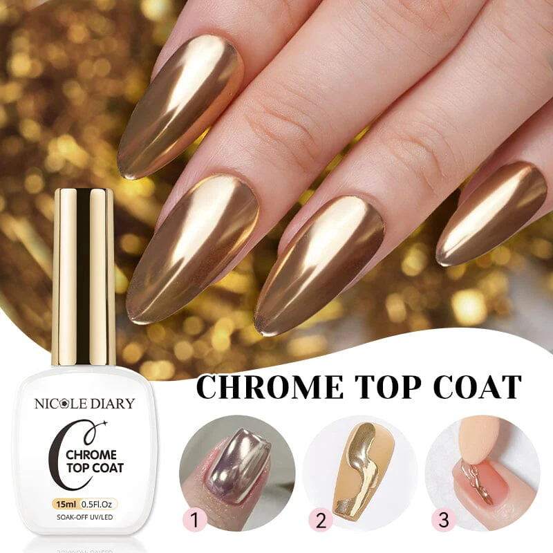 Chrome Top Coat 15ml - Image 3