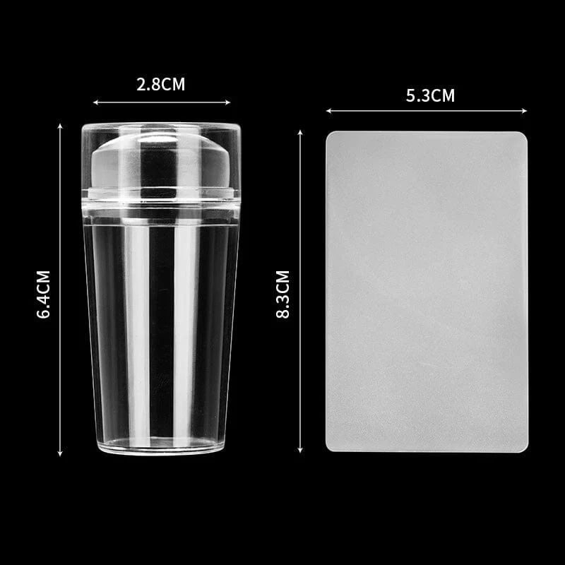 Clear Nail Stamper & Scraper Kit - Image 10