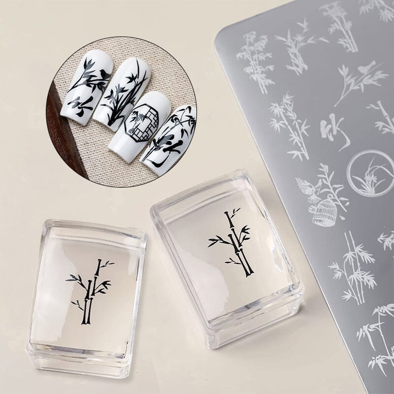 Clear Square Nail Stamper 3.7cm - Image 4