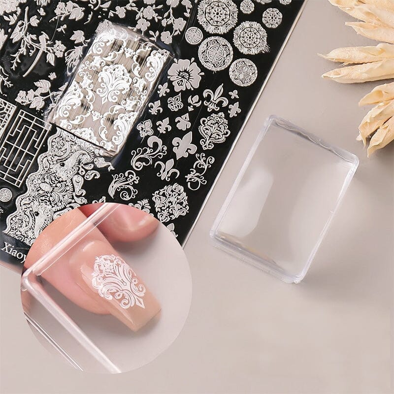 Clear Square Nail Stamper 3.7cm - Image 5