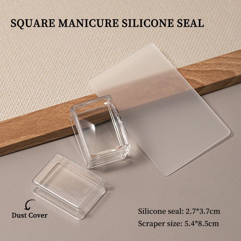 Clear Square Nail Stamper 3.7cm - Image 7