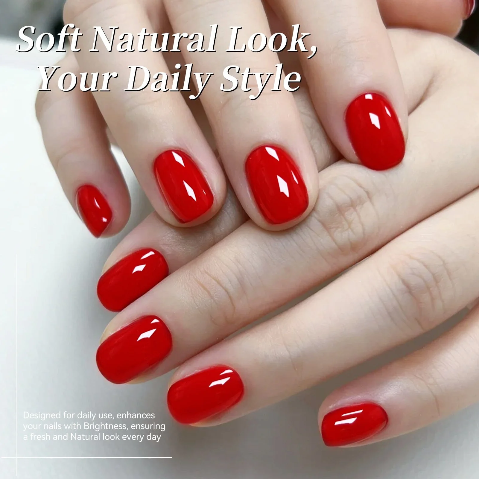 Color Nail Gel SJ18 Ruby Red 15ml - Image 2