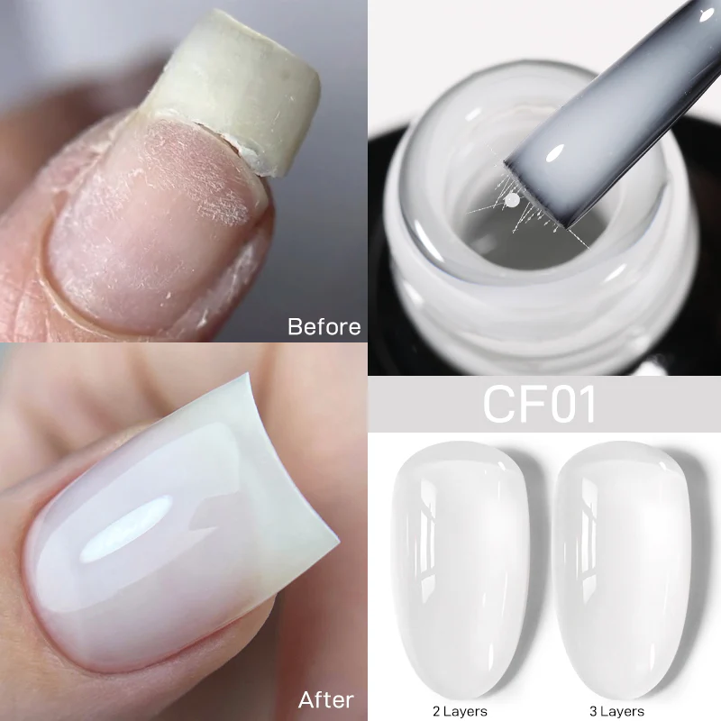 Colorful Fiber Rubber Base Gel CF01 7ml - Image 2