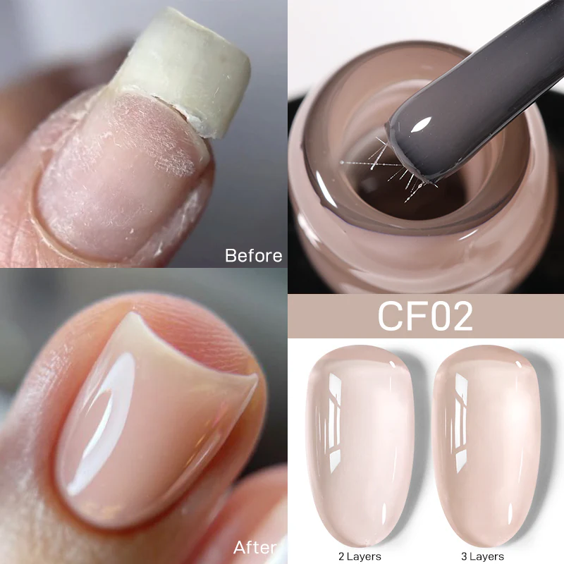 Colorful Fiber Rubber Base Gel CF02 7ml - Image 2