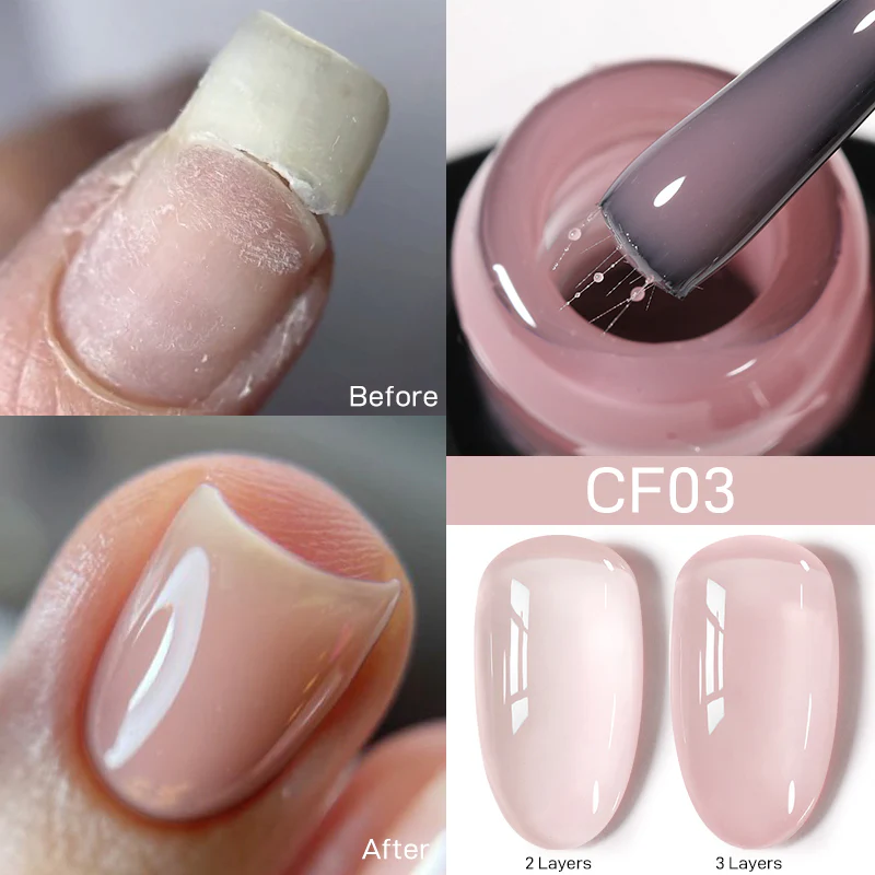 Colorful Fiber Rubber Base Gel CF03 7ml - Image 2