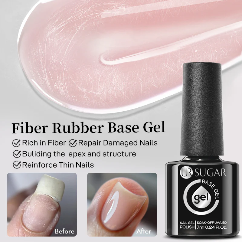 Colorful Fiber Rubber Base Gel CF01 7ml - Image 11