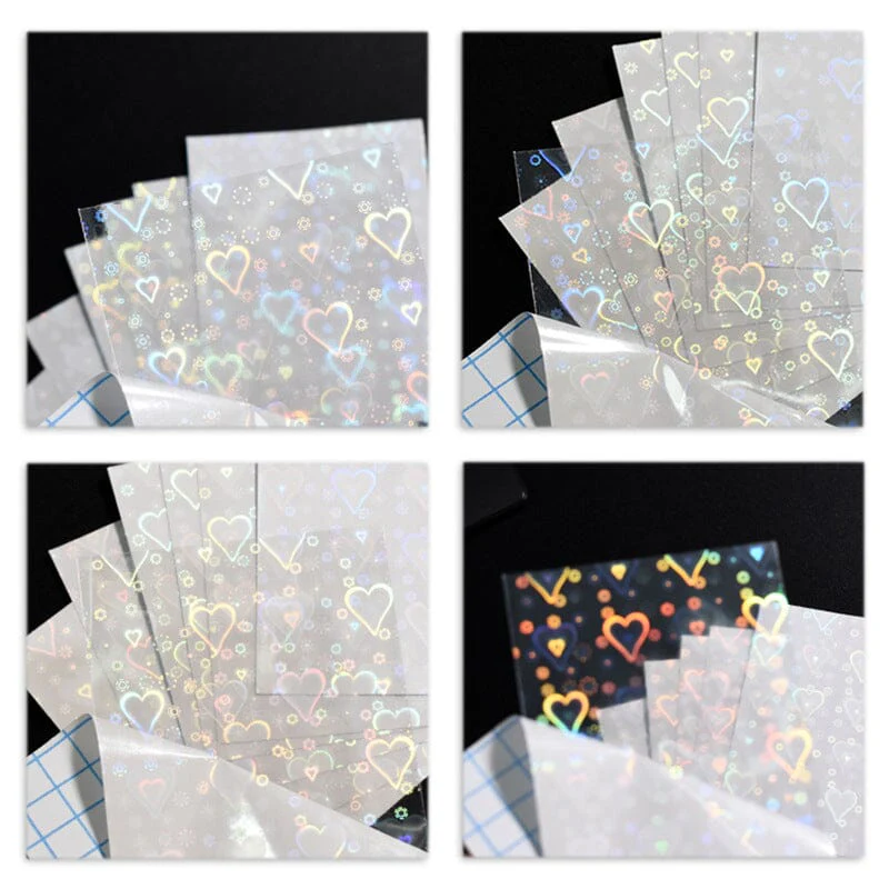 Colorful Heart 3D Nail Sticker - Image 3