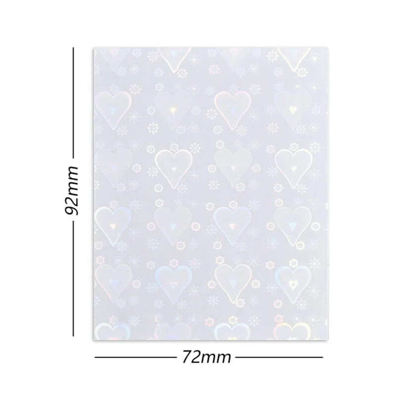 Colorful Heart 3D Nail Sticker - Image 8