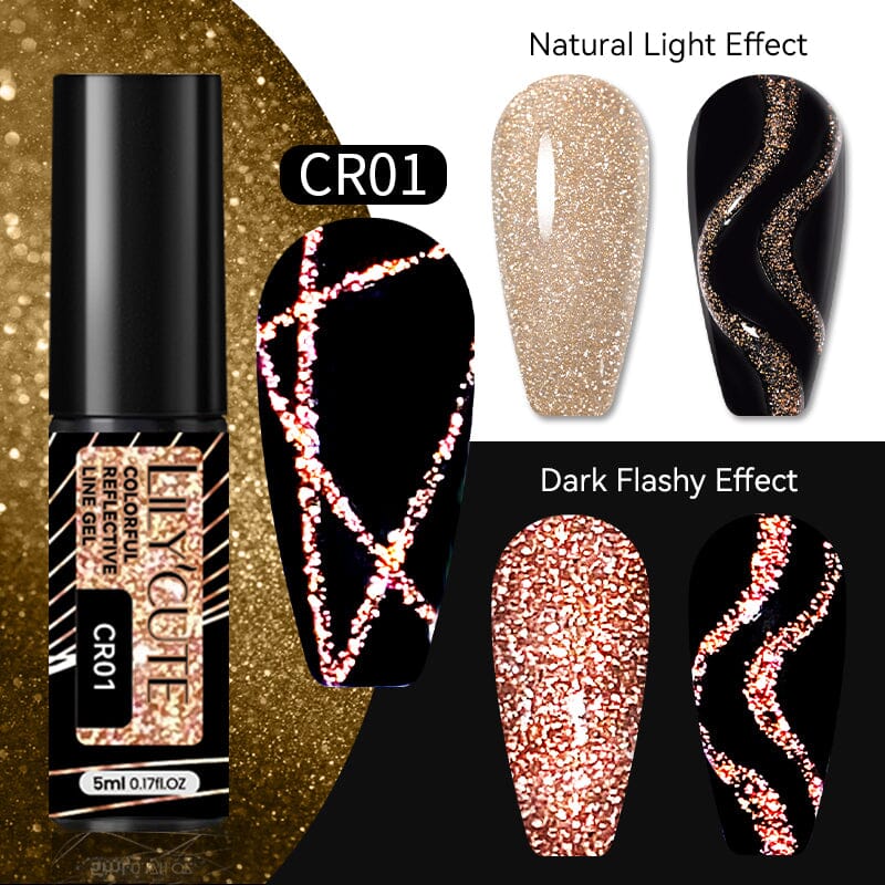 Colorful Reflective Line Gel 5ml - Image 11