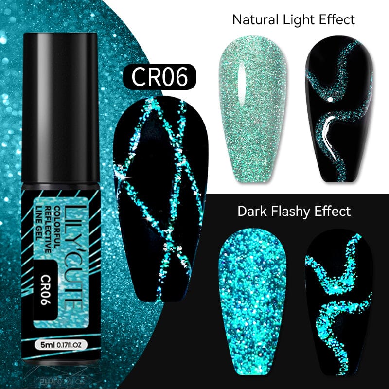 Colorful Reflective Line Gel 5ml - Image 16