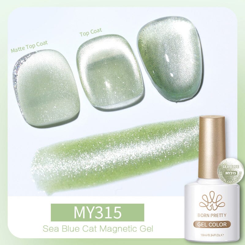 Crystal Cat Magnetic Gel MY315 Sea Blue 10ml - Image 3