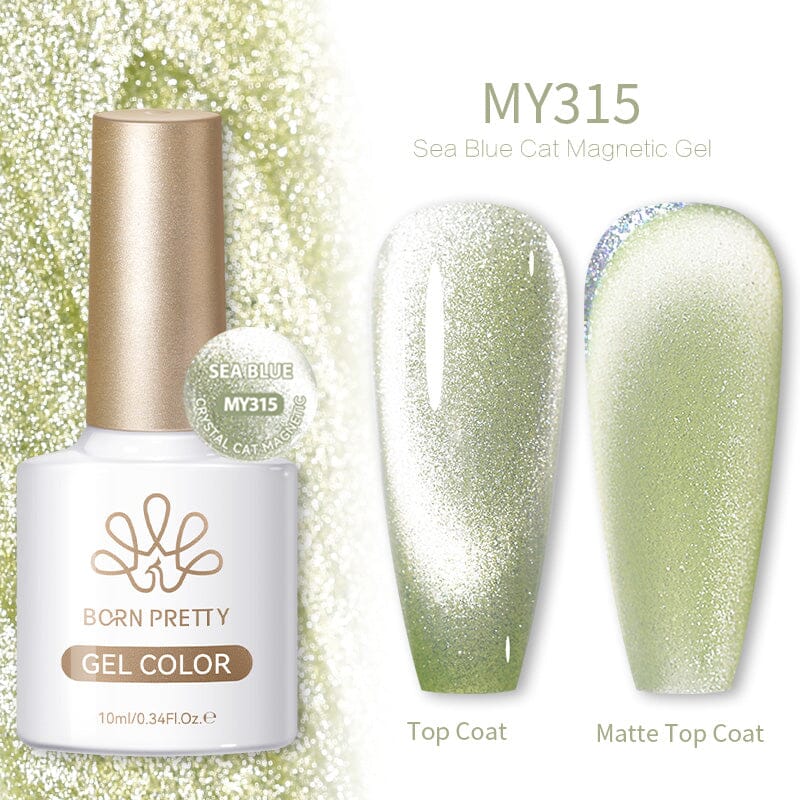 Crystal Cat Magnetic Gel MY315 Sea Blue 10ml - Image 4