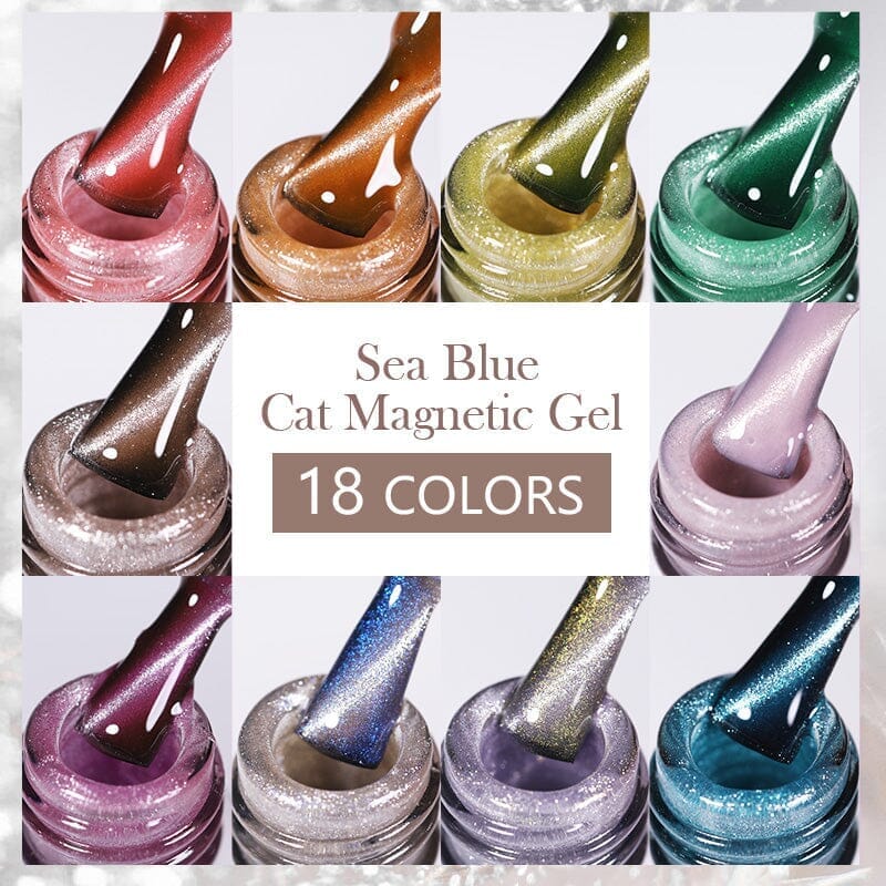 Crystal Cat Magnetic Gel MY315 Sea Blue 10ml - Image 9