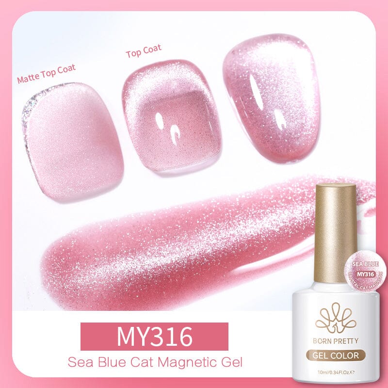 Crystal Cat Magnetic Gel MY316 Sea Blue 10ml - Image 3