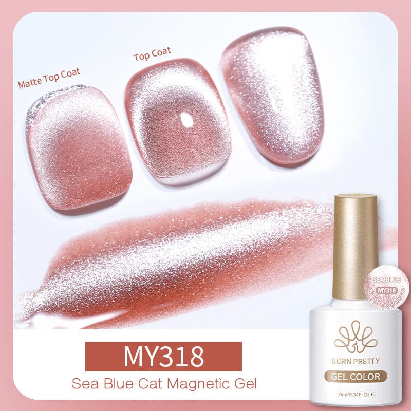 Crystal Cat Magnetic Gel MY318 Sea Blue 10ml - Image 3
