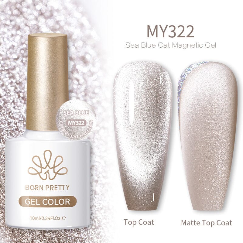 Crystal Cat Magnetic Gel MY322 Sea Blue 10ml - Image 4