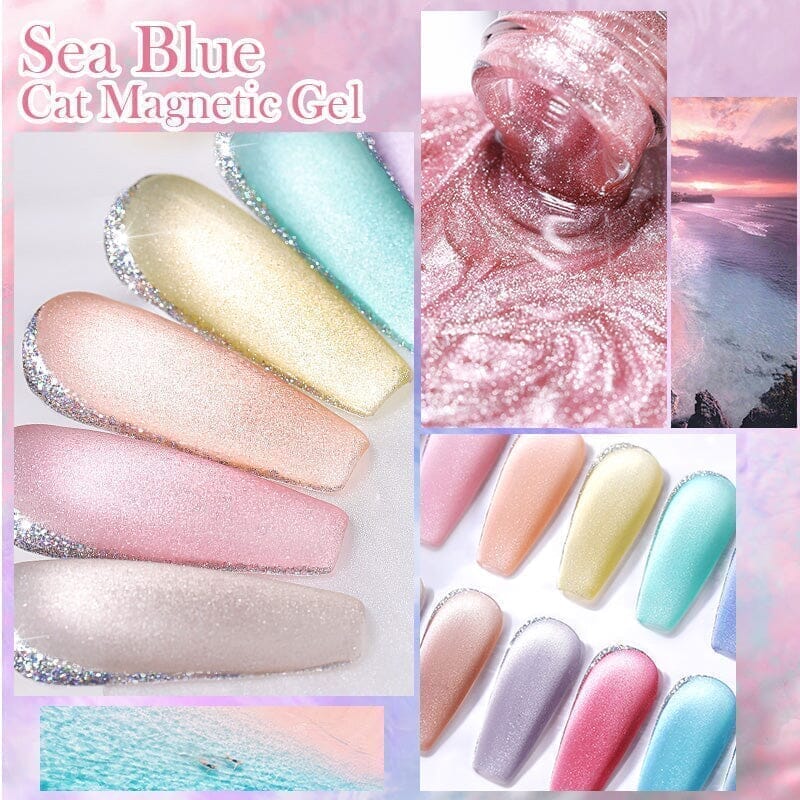 Crystal Cat Magnetic Gel Sea Blue Series 10ml - Image 8