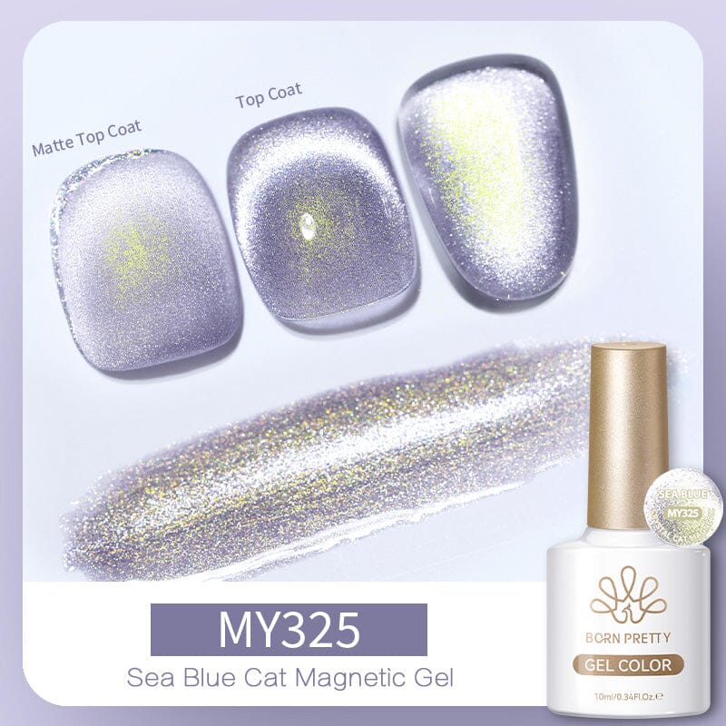Crystal Cat Magnetic Gel MY325 Sea Blue 10ml - Image 3
