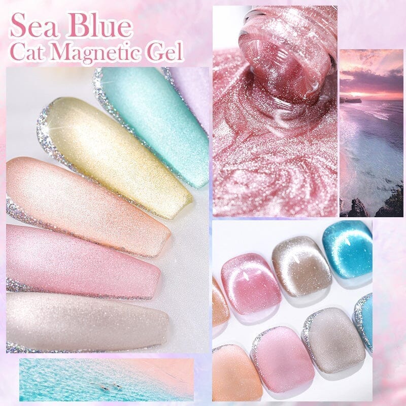 Crystal Cat Magnetic Gel MY325 Sea Blue 10ml - Image 6