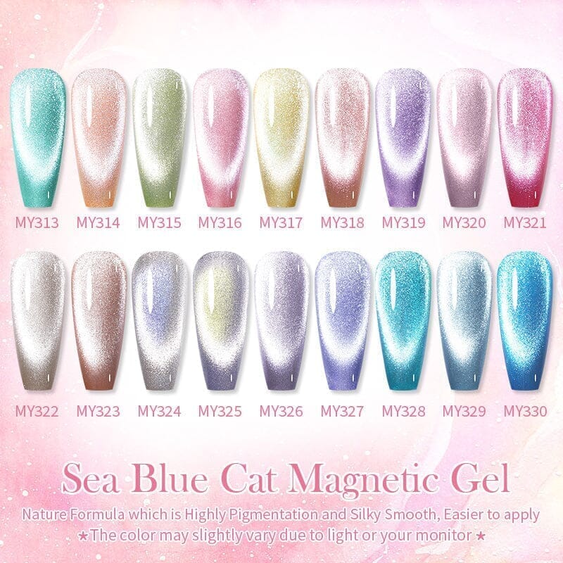 Crystal Cat Magnetic Gel MY325 Sea Blue 10ml - Image 7