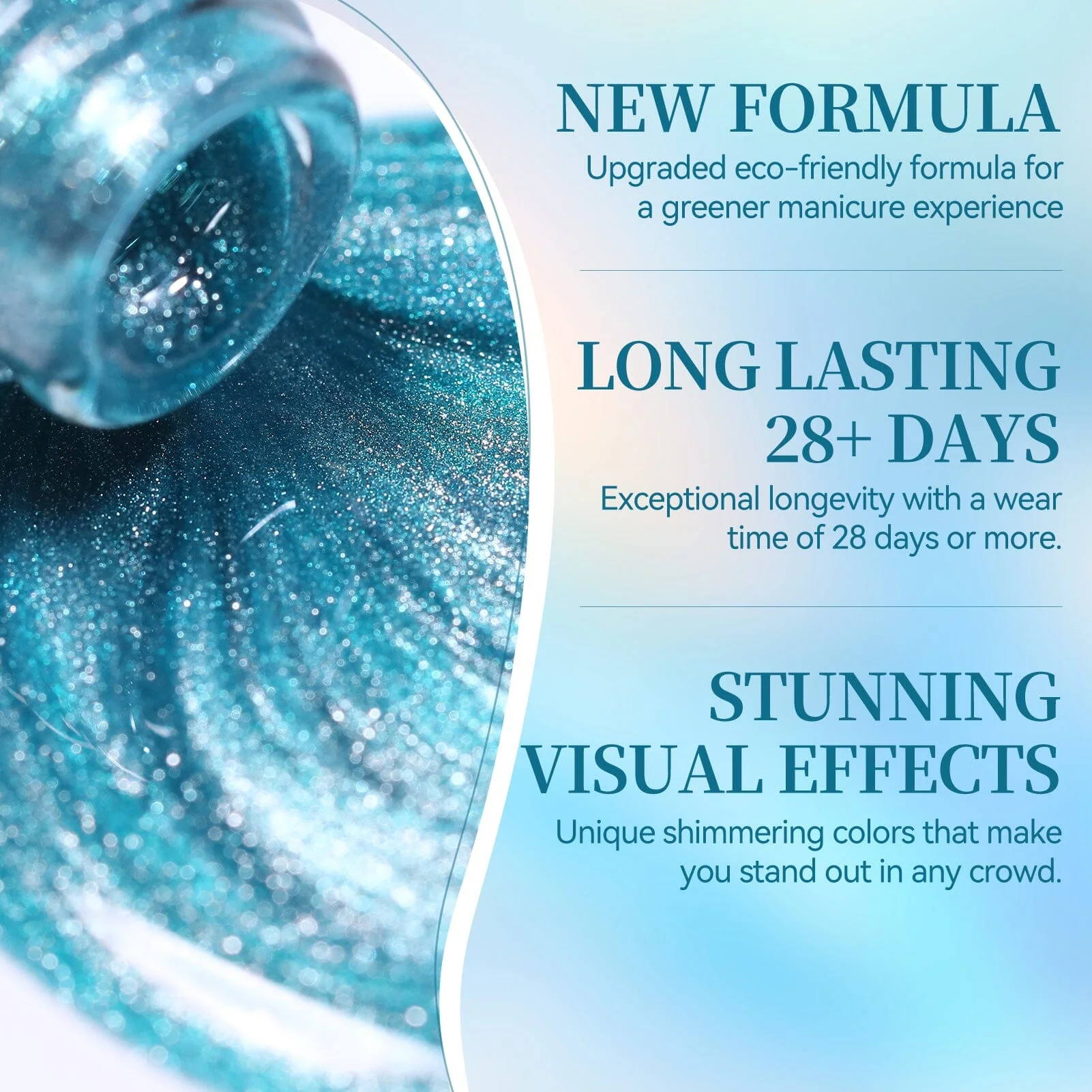 Crystal Cat Magnetic Gel MY328 Sea Blue 15ml - Image 6