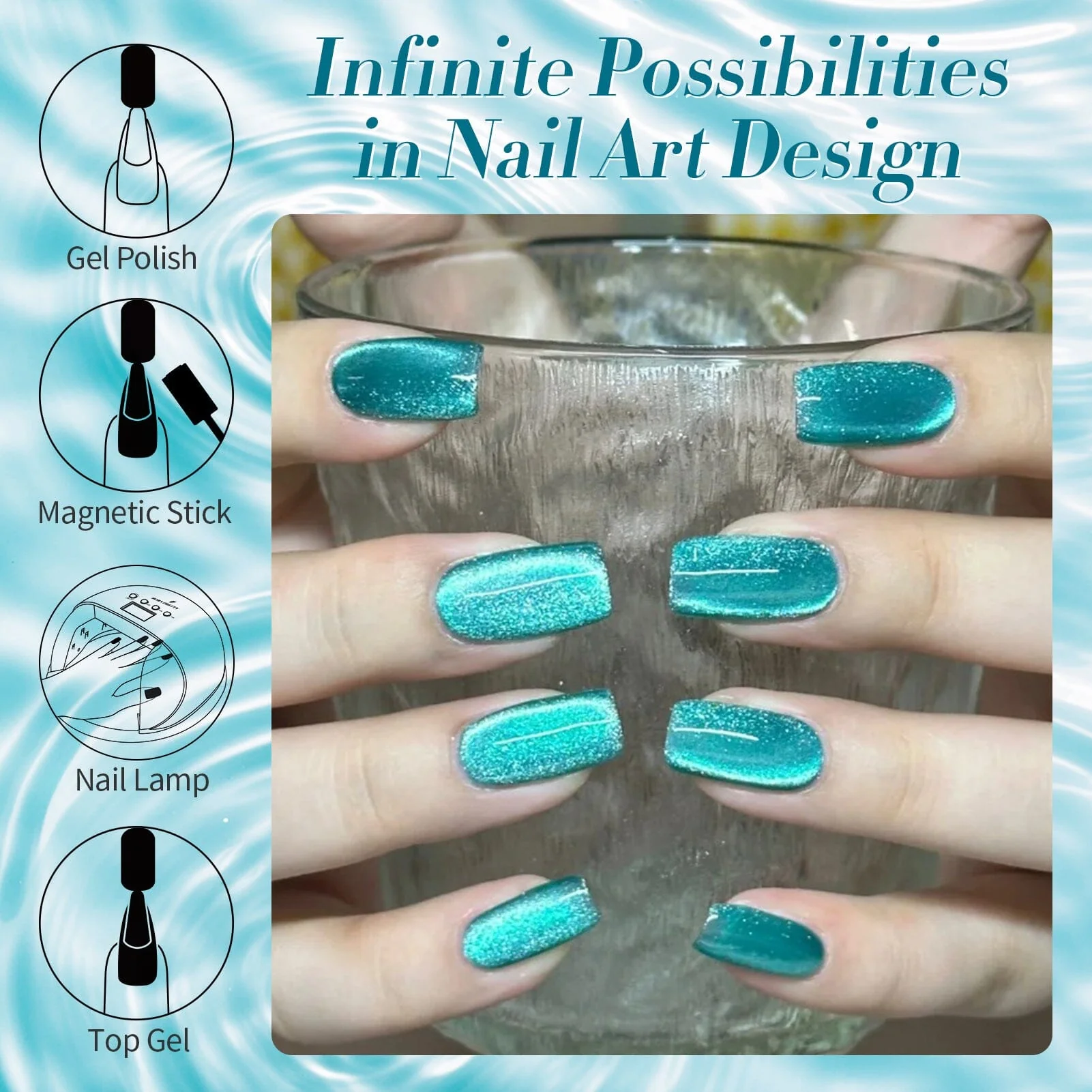 Crystal Cat Magnetic Gel MY36 Melbourne 10ml - Image 3