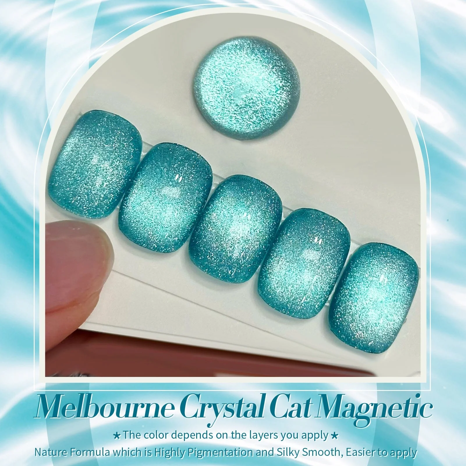 Crystal Cat Magnetic Gel MY36 Melbourne 10ml - Image 6