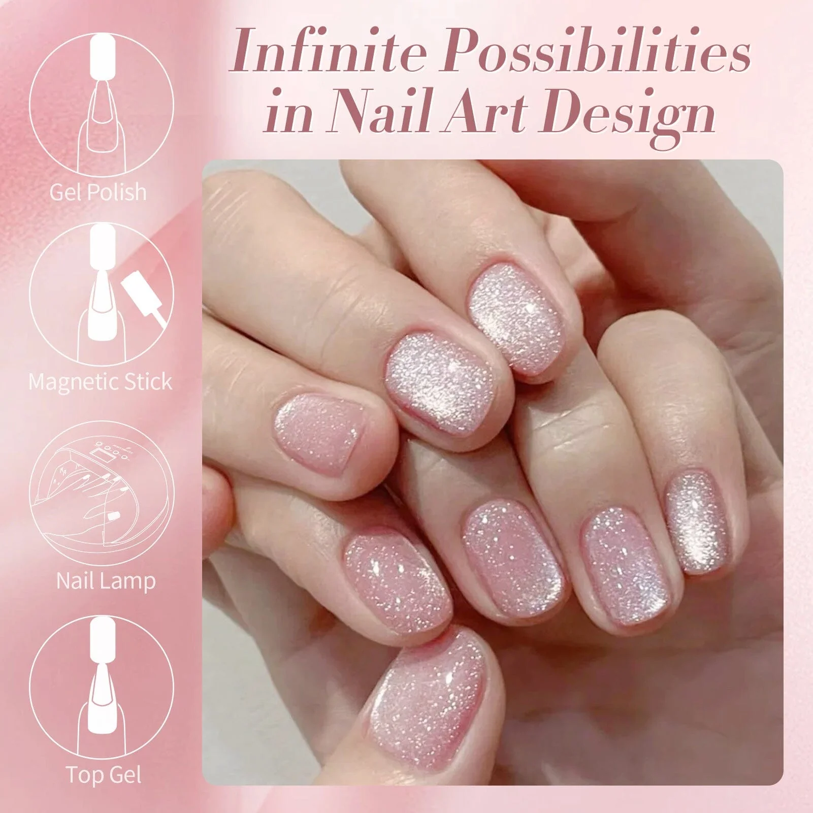 Crystal Cat Magnetic Gel MY368 Secret Garden 15ml - Image 7