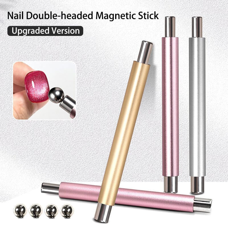 Double Head Cat Magnet Stick Pink Gold Silver - Image 10