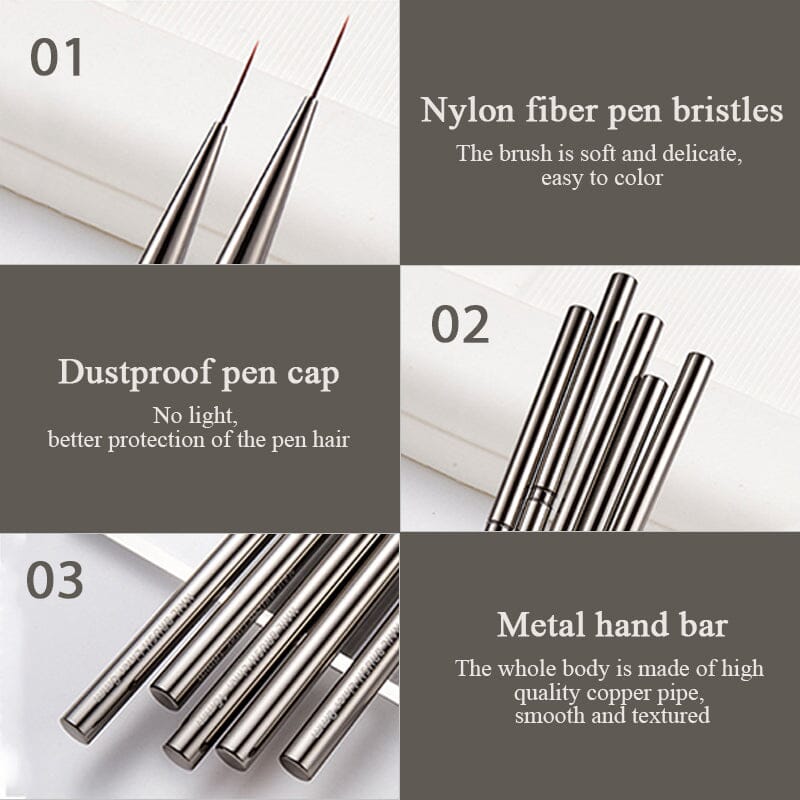 Drawing Liner Brush Metal Handle Cover - Image 7