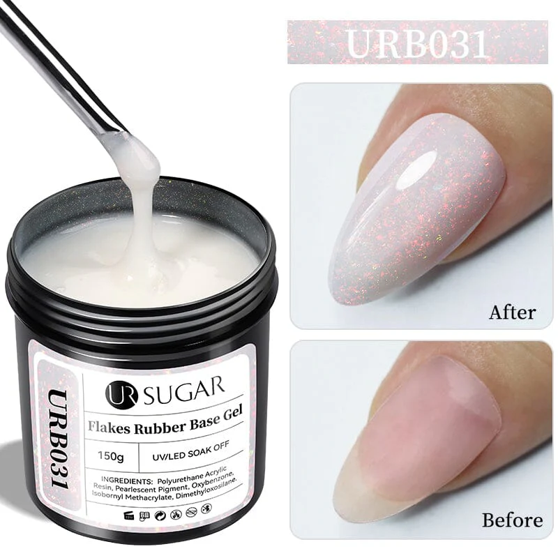Flakes Rubber Base Gel URB031 150g