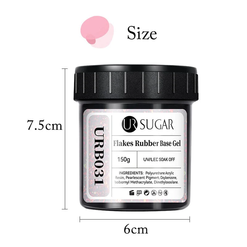 Flakes Rubber Base Gel URB031 150g - Image 7