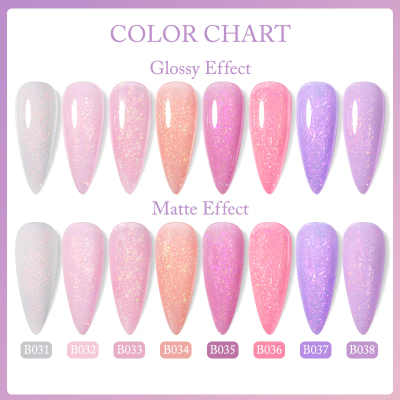 Flakes Rubber Base Gel URB031 7ml - Image 9