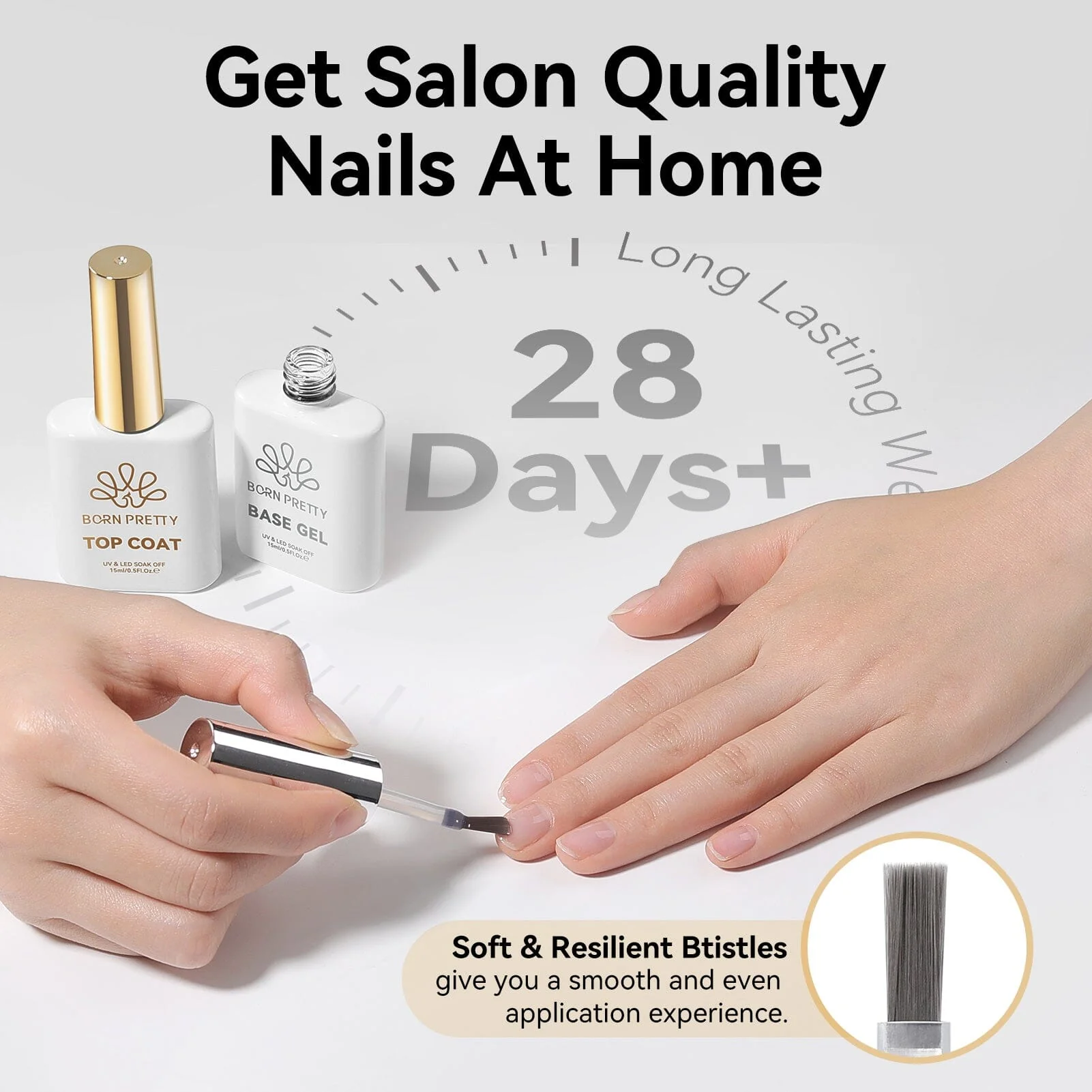 [FLASH SALE] Base Gel & Top Coat Set 15ml - Image 8