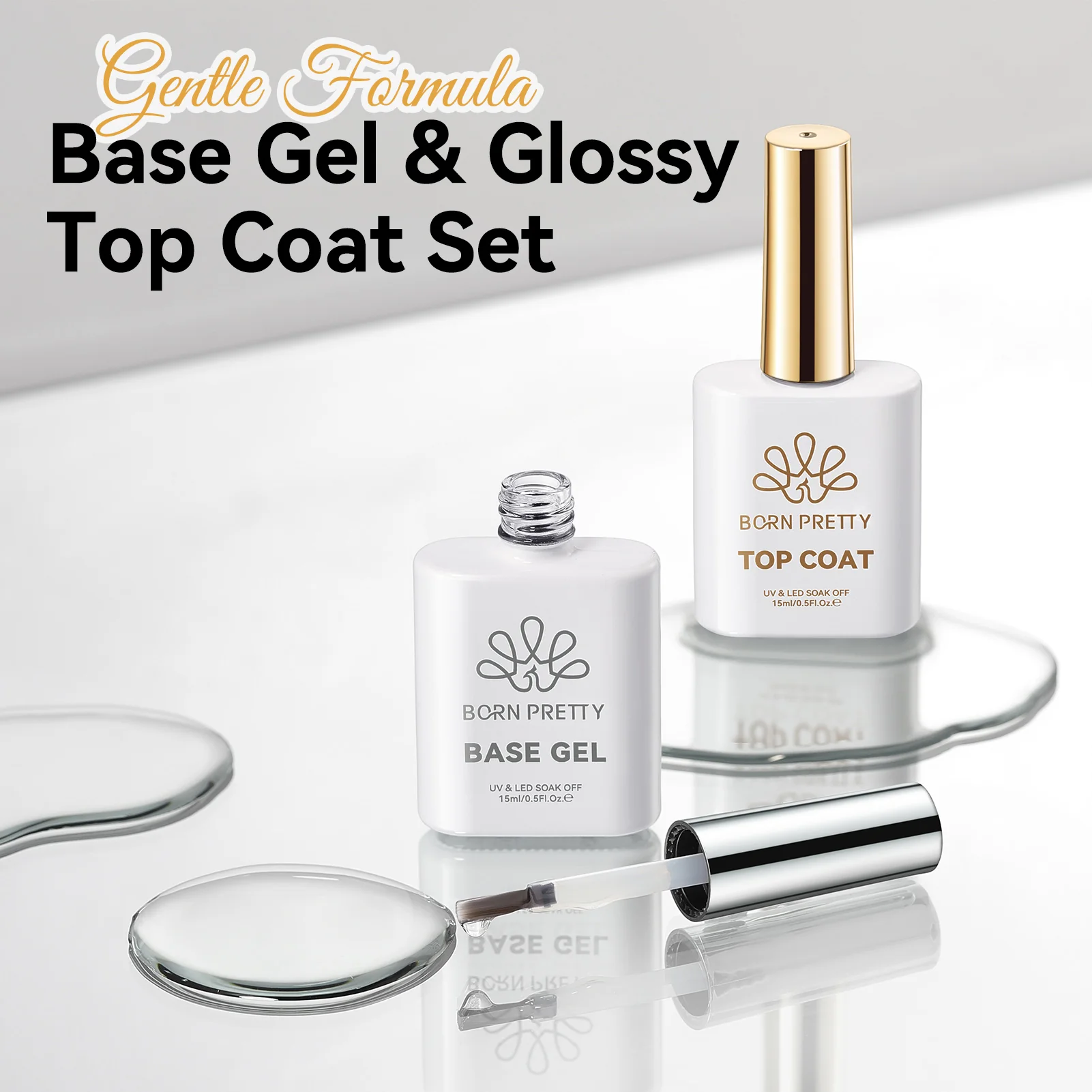 [FLASH SALE] Base Gel & Top Coat Set 15ml - Image 9