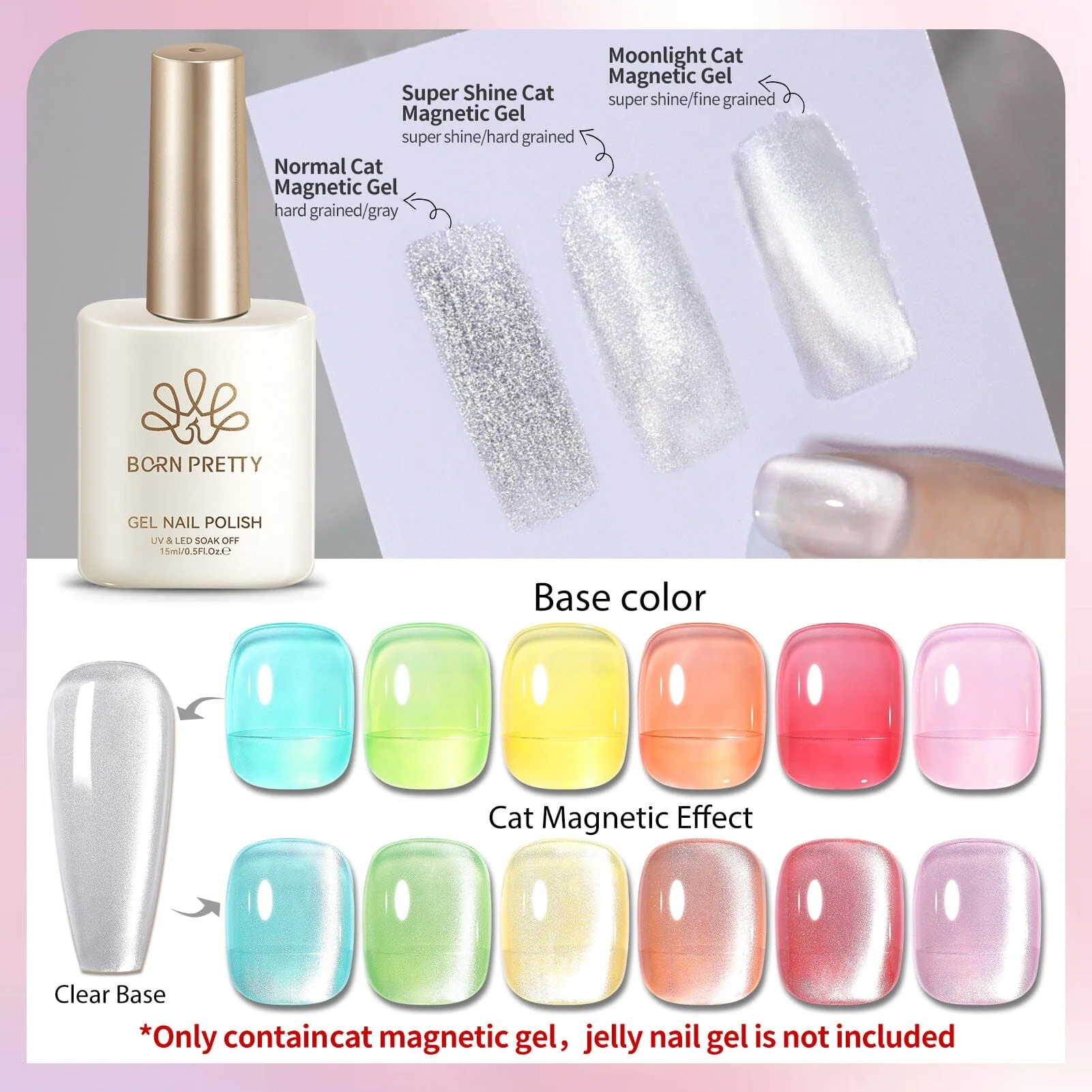 Cat Magnetic Gel MY02 First Love 15ml - Image 4