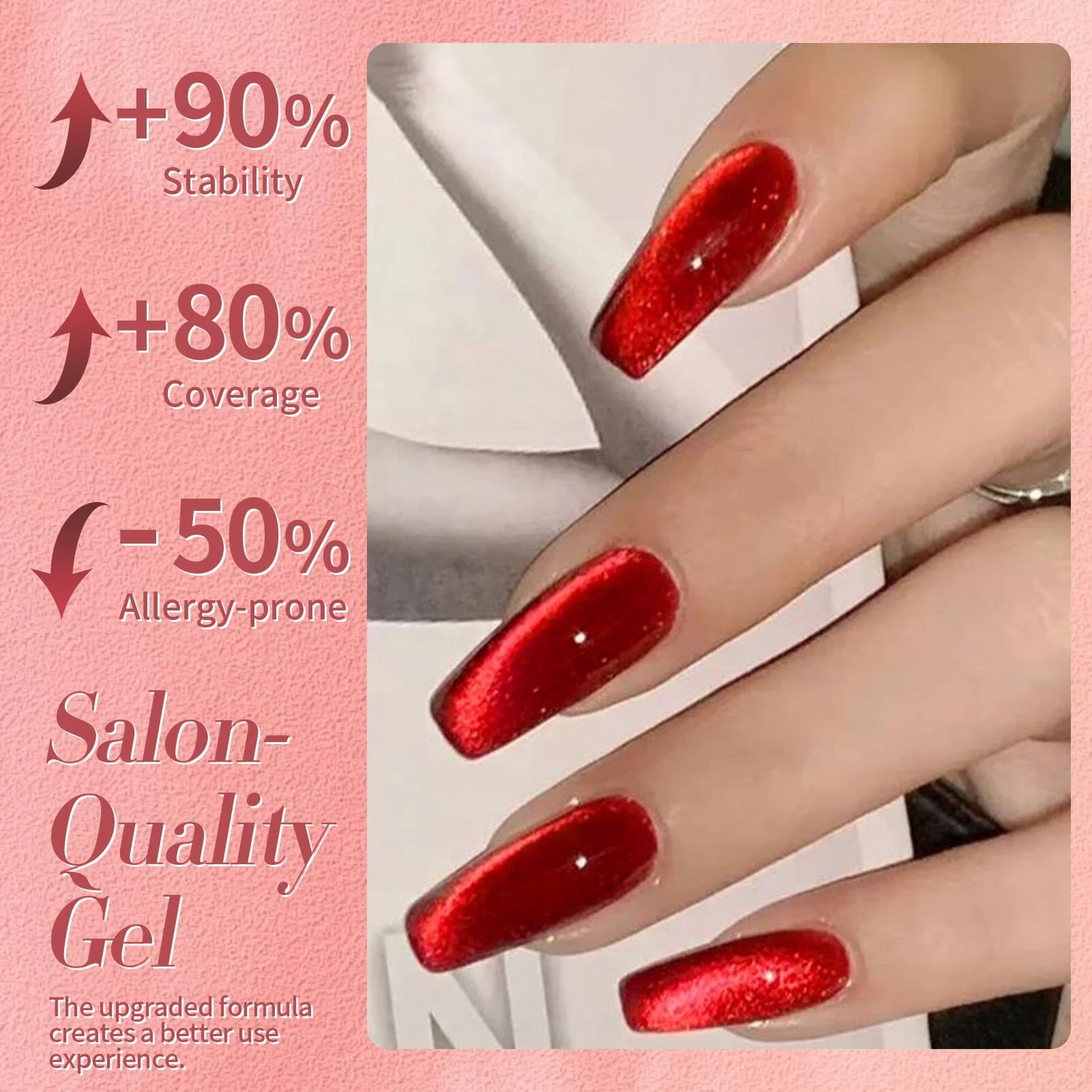 Crystal Cat Magnetic Gel MY217 Kiss of Ruby 15ml - Image 6