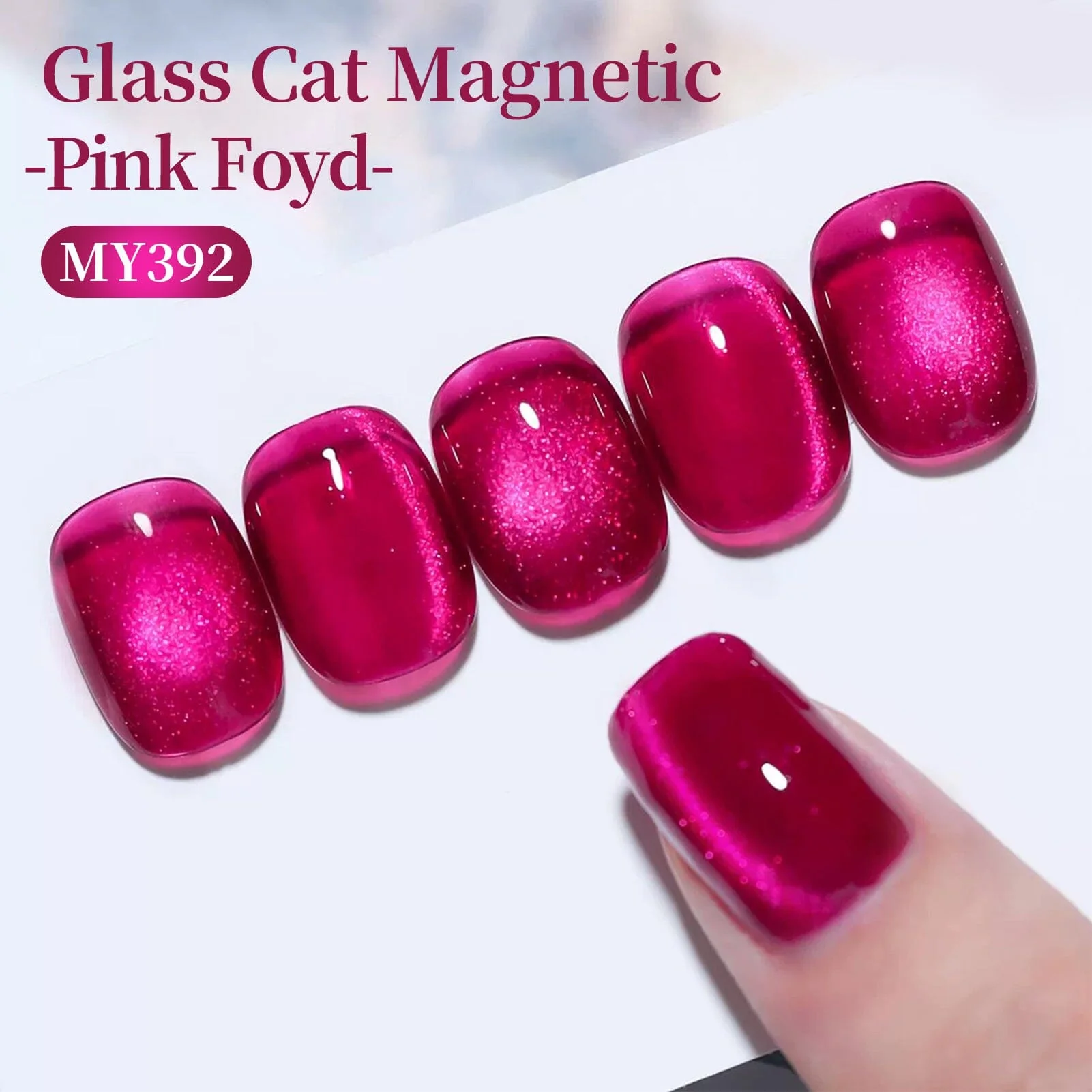 [FLASH SALE] Cat Magnetic Gel MY392 Pink Foyd 15ml - Image 3